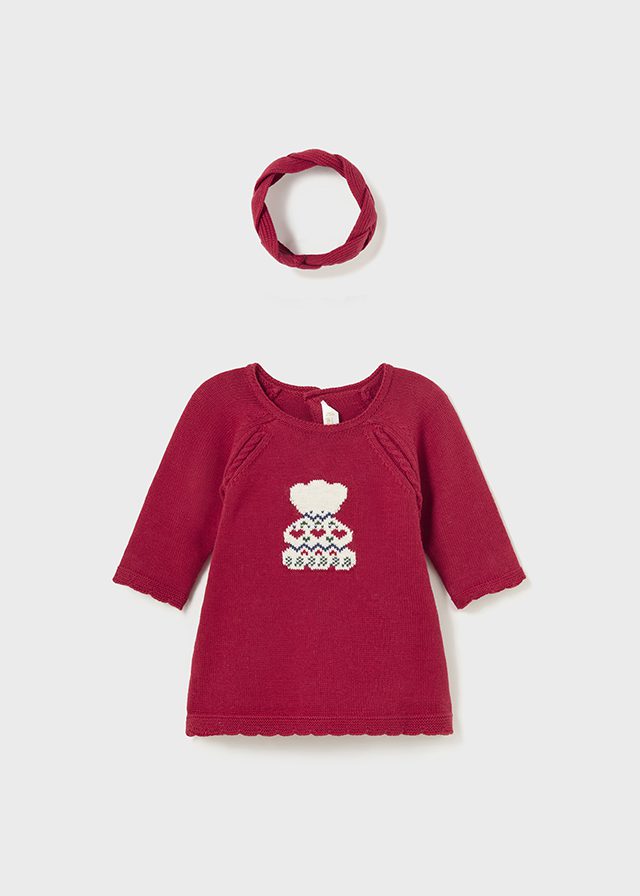 Vestido tricot con diadema Better Cotton recién nacido - Imagen 3