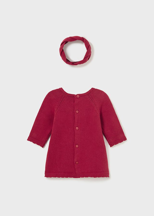 Vestido tricot con diadema Better Cotton recién nacido - Imagen 4