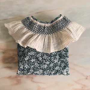 Ranita Smock Flores Azul