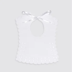 Babero de Baba Con Rizo Impermeable Gotitas Bordadas