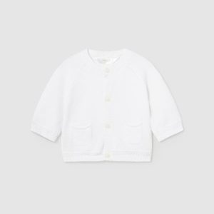 Cardigan tricot, blanco