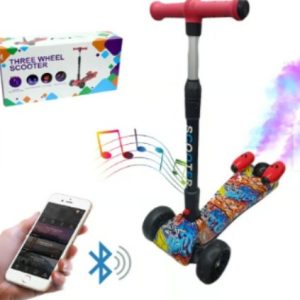 Patineta scooter con humo para niños